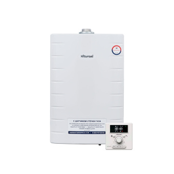 Kiturami World Alpha-10 (10 кВт, 2-х контурный, закр. камера)